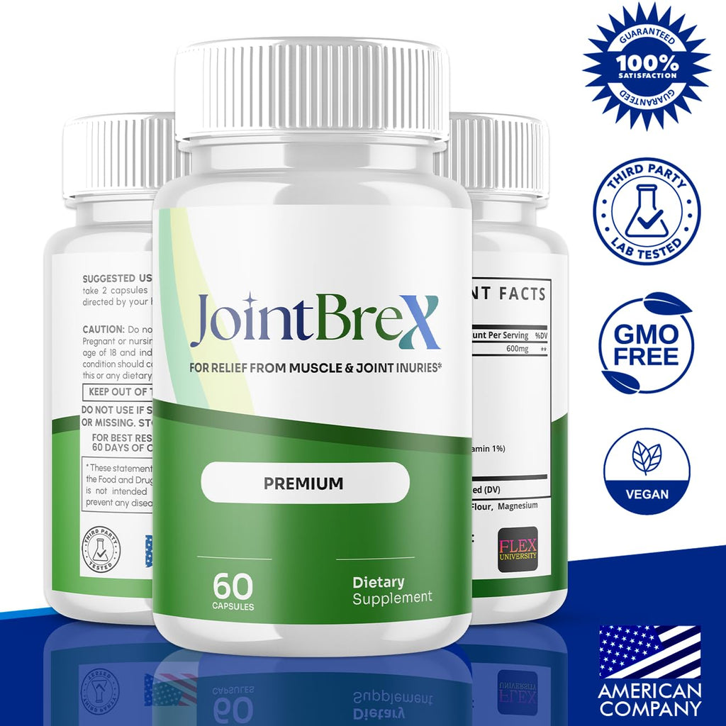 (5 Pack) JointBrex Capsules, Joint Brex Pills with All Natural Ingredients, Advanced Overall Health Wellness Supplement with Maximum Strength Healthy Lifestyle Vitamins for Women and Men(300 Capsules)