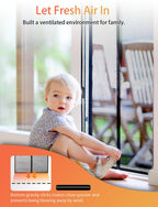 FEGO Magnetic Screen Door Fit Door Size:32"x82", Screen Itself Size 34"x83", Enjoy Breeze, Hands Free Entry, Reinforced Fiberglass Mesh Anti-Tearing, Pet & Kid Friendly, Strong Magnets for Patio/Front