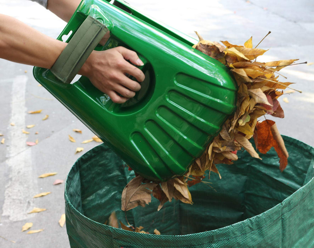 Gardzen Plastic Large Leaf Scoop Hand Rakes