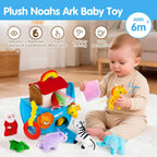 Baby Toys 6-12 Months - Noah's Ark Toy with Stuffed Animals, Baptism Gifts