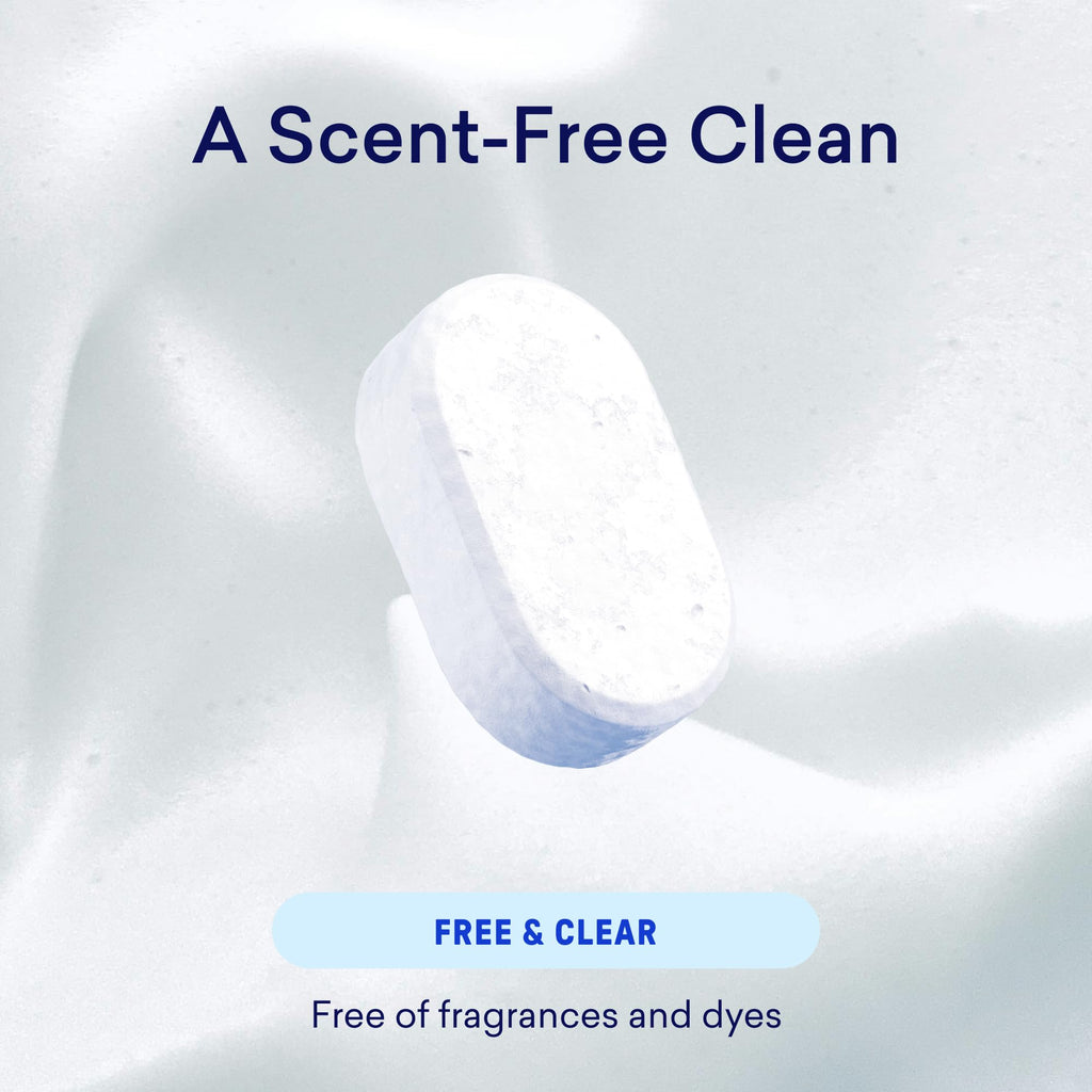 BLUELAND 100% Plastic-Free Dishwasher Detergent Tablets, 60 Count, Free & Clear, Eco-Friendly Dishwashing Pods, Natural, Sustainable