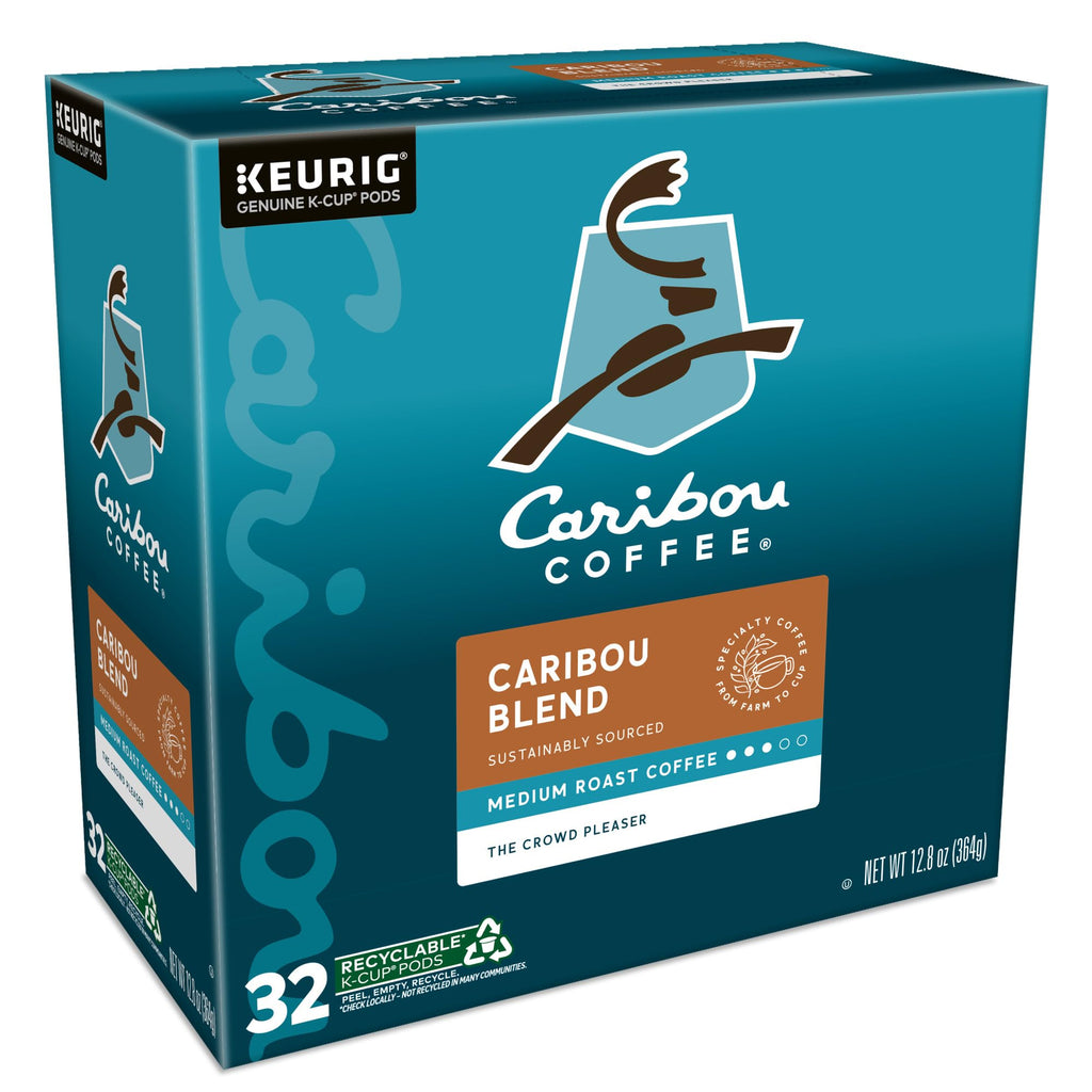 Caribou Coffee Caribou Blend, Keurig Single-Serve K-Cup Pods, Medium Roast Coffee, 32 Count(Pack of 1)