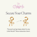 Little Words Project Initial Charm, A, Customizable Charm for Bracelets, Necklaces, Keychains & More