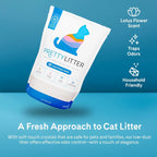 PrettyLitter Health Monitoring Cat Litter, Lotus Flower, 2-Pack, 6 lb. Bags