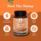 Herbal Thyroid Support Complex - Potent Kelp Iodine Supplement with L Tyrosine, Bladderwrack, Selenium & Pure Ashwagandha for Hormone Balance - Mood & Energy Dietary Pills - 120 Count
