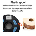 PLA 3D Printer Wood Filament,Matt Surface,Easy Printing,Low Warping,Diameter 1.75mm Net Weight 1kg(2.2lbs)