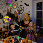 YBSOP Halloween Party Favors for Kids, 36pcs Finger Lights for Halloween Goodie Bag Fillers Basket Treats Toys for Girls Boys Kids Classroom Rewards