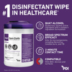 Professional Disposables Surface Disinfectant Super Sani-Cloth Wipes, 160Count (Pack of 2)
