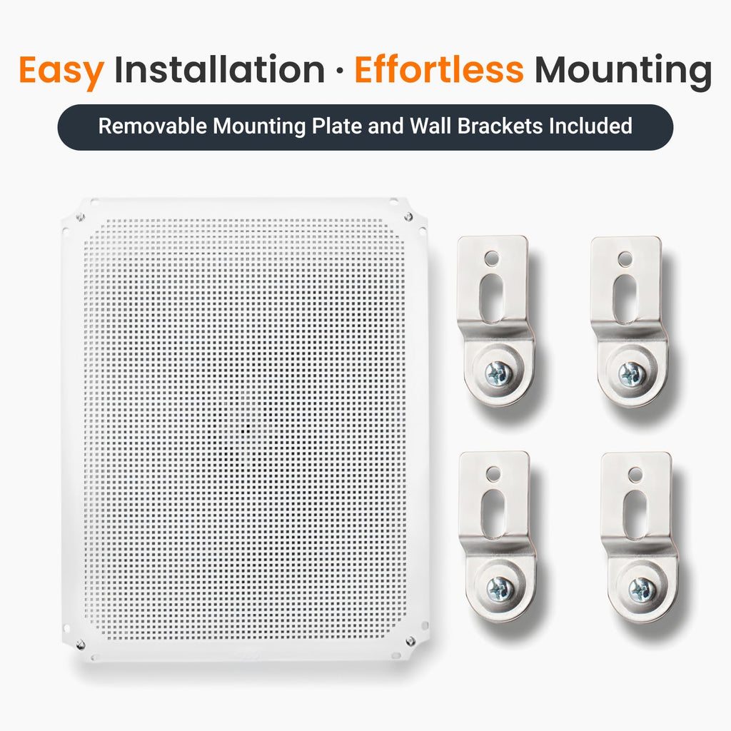 QILIPSU Waterproof Junction Box IP67 Outdoor Plastic Electrical Project Enclosure Weatherproof with Inner Door, Mounting Plate, Wall Brackets, Hinged Clear Cover 20"x16.1"x7.9" CC-D