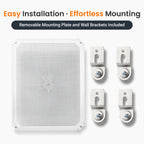 QILIPSU Waterproof Junction Box IP67 Outdoor Plastic Electrical Project Enclosure Weatherproof with Inner Door, Mounting Plate, Wall Brackets, Hinged Clear Cover 20"x16.1"x7.9" CC-D