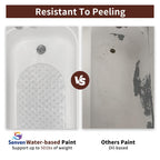 Tub and Tile Spray Paint White Gloss Waterproof Spray White Tile Paint Bathtub Refinishing Kit for Tiles Ceramic Porcelain Fiberglass Resurfacing Bathroom Walls Bathtubs Sinks Countertop Toilets Gloss