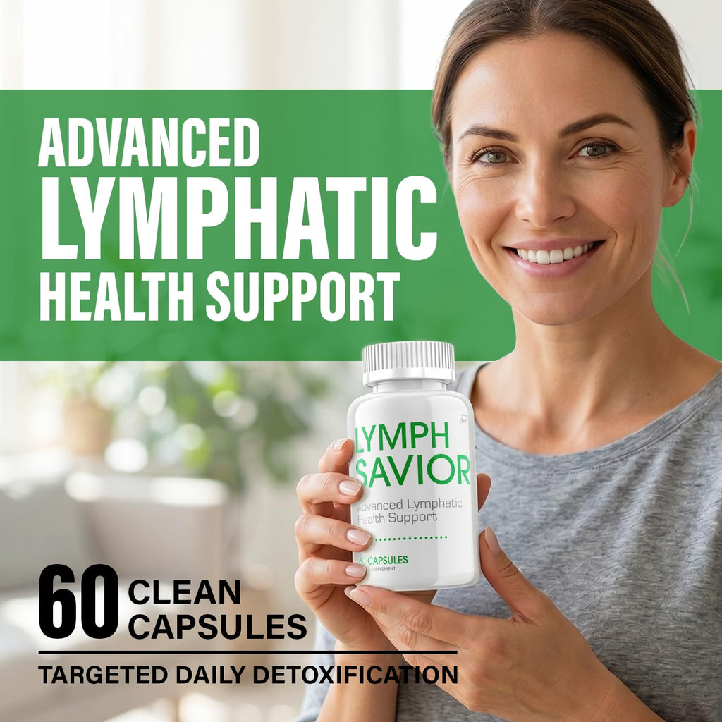 Lymph Savior Capsules – LymphSavior Pills Advanced Formula Natural Ingredients, Reviews - 2 Pack - 120 Capsules