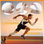 Carbou Elasticated Tubular Support Bandage 3.5" x 11 yd (Size E), Soft Stockinette Tubing for Legs, Arms, Knees, Thighs, Reusable Compression Support Bandage Roll for Joint Tissue