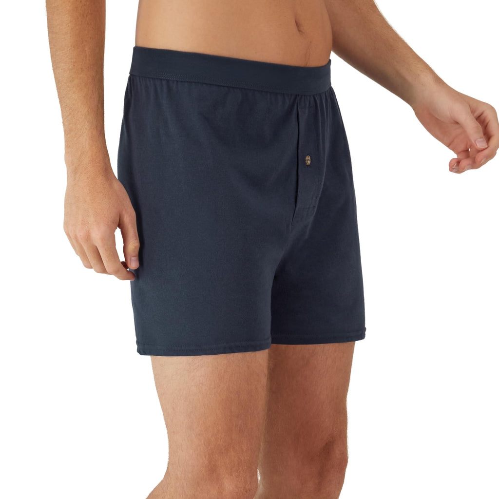 Hanes Mens Boxers, Cotton Knit Comfortable Underwear, Moisture-wicking 5-pack Boxer-shorts, Assorted - 5 Pack, Medium US