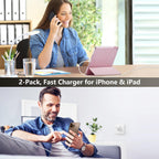 iPhone 18 17 16 15 Pro Max Charger Fast Charging 20W 10 FT Long USB C Cable