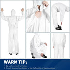 CAREGY 2 Pack/25 Pack Hazmat Suits Disposable Protective Coveralls