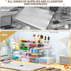 caktraie Acrylic16-Drawer Storage & Makeup Organizer for Desk