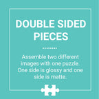 Gray Malin at The Parker Double-Sided Puzzle, 500 Pieces, 24” x 18” – Art Jigsaw Puzzle Featuring Malin’s Iconic Photography–Thick, Sturdy Pieces, Challenging Family Activity, Great Gift Idea