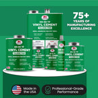 HH-66 Toluene Free Vinyl Cement 1 oz - PVC & Vinyl Glue for Pools, Tarps