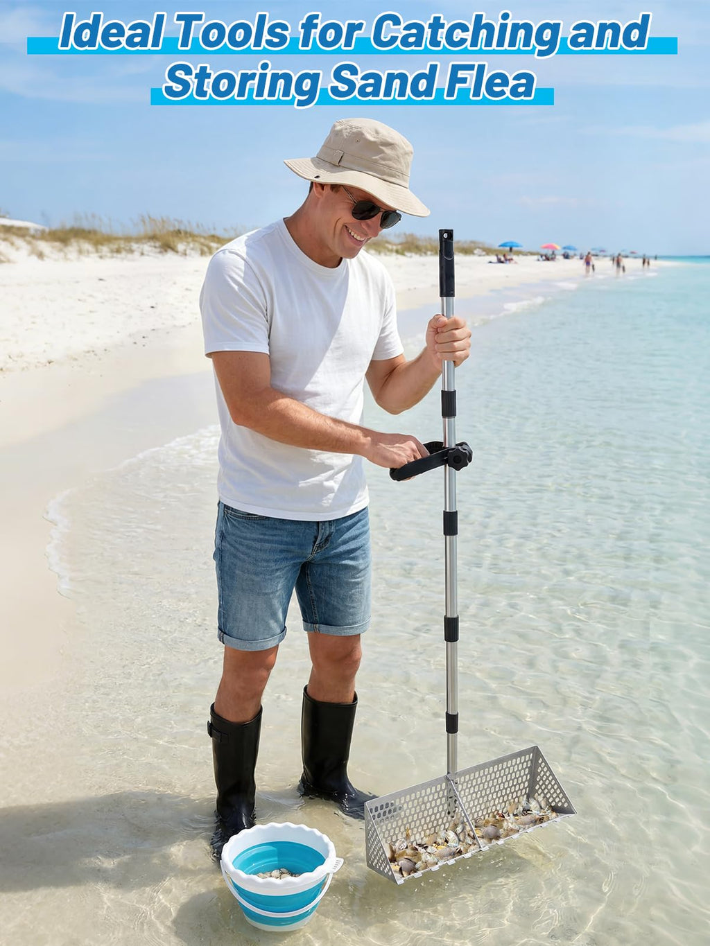 Biggun 69in Effortless Sand Flea Rake