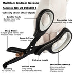 MEUUT Trauma Shears 2-Pack Medical Scissors Ambidextrous for Nurses EMT