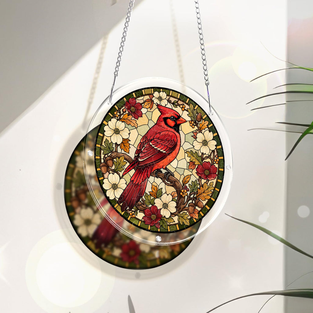 UNIQGIFTS Acrylic Puzzle Suncatcher, Sun Catchers Puzzle for Window Hanging