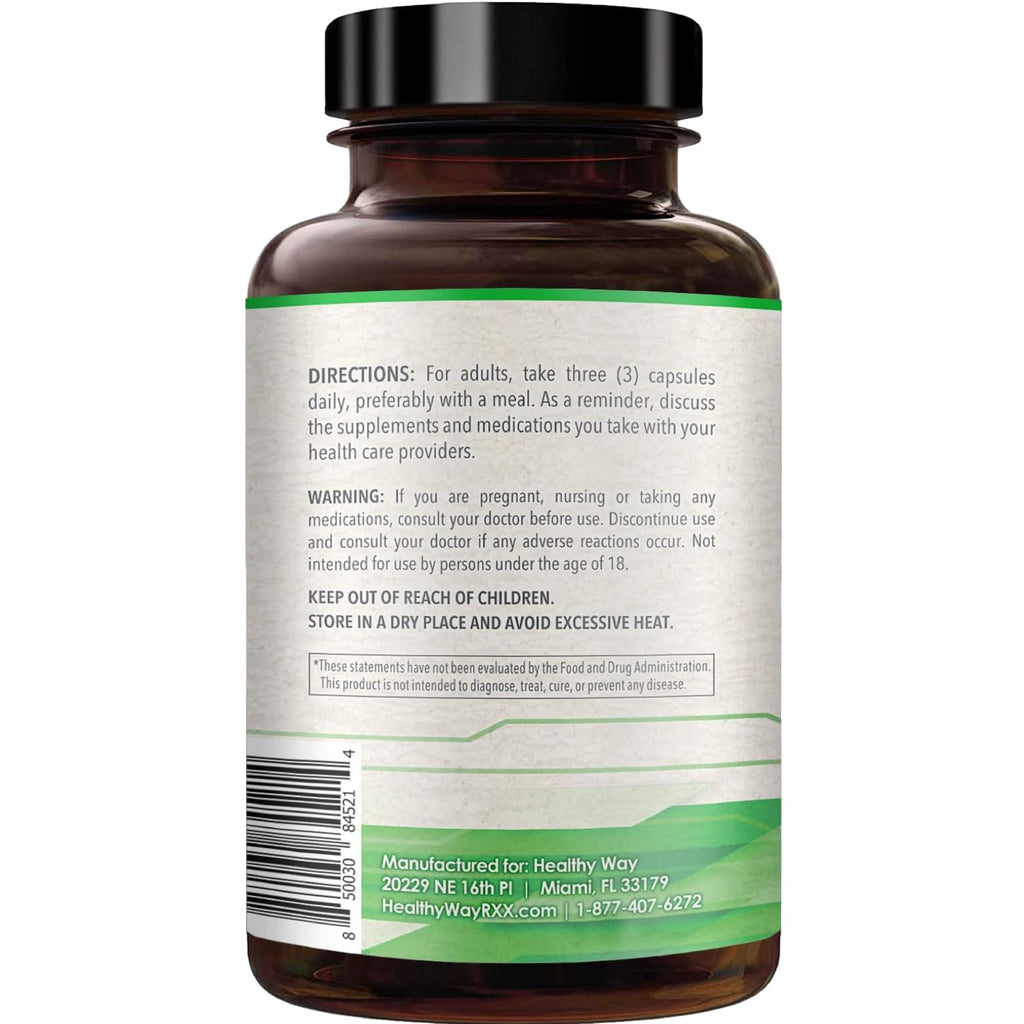 HealthyWayRx 1500mg SAM-e Supplement - High Strength S-Adenosyl-L-Methionine Capsules 1500mg per Serving for Joint Brain Liver and Mood Support - Non-GMO High Absorption Same Supplement (90 Count)
