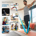 Lianjindun 5 Pcs Professional Resistance Bands. Latex-Free, Elastic Band, Work Out Bands, Stretch Bands for Working Out Women or Men, Exercise Bands Set for Physical Therapy, Yoga, Pilates