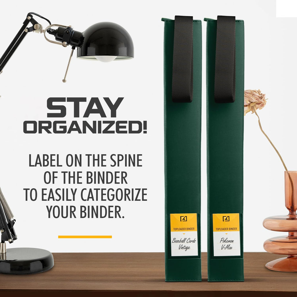 X PRO Toploader Binder | Holds 252 Toploaders | 20 Toploaders INCLUDED | 9-Pocket | Ringless Double-Sided Pockets for TCG, Sports | Premium Top Loader Storage