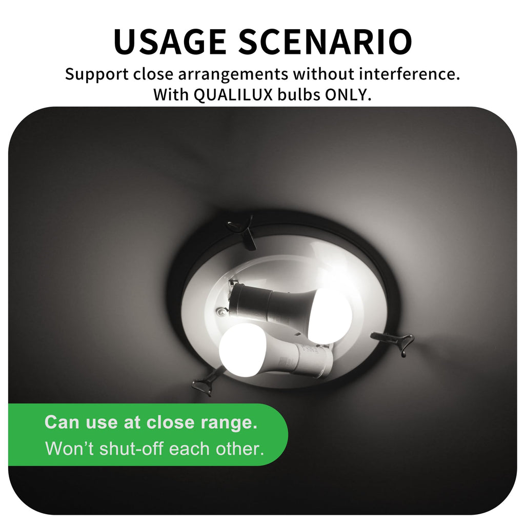 Qualilux Dusk to Dawn Light Bulbs, Auto On/Off Light Sensing LED Bulbs Outdoor, Daylight, Dimmable, 12W 1000LM 75W Equivalent, HQ-H029