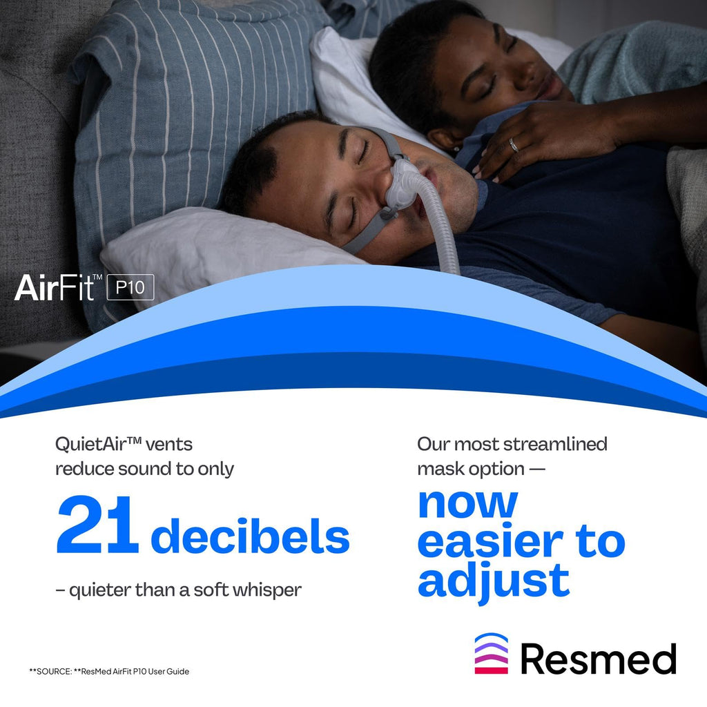 ResMed P10 Nasal Pillow Cushion - Replacement Silicone CPAP Mask Cushion - Frame System & Headgear Not Included - Premium CPAP Accessory - X-Small