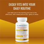Approved Science Berberine 1000mg - High Absorption Berberine Supplement with BioPerine - 360 Capsules - 6 Month Supply - Vegan