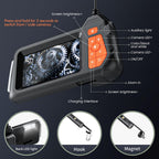 Endoscope Camera with Light: 4.3" 1080P HD Dual-Lens Inspection Borescope Camera for Sewer - 16.4ft Waterproof Industrial Endoscope - Flexible Snake Bore Scope for Plumbing Automotive