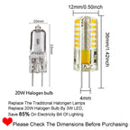 Rayhoo G4 LED Bulb 1.5 Watt AC DC 12V/10-20V Non-dimmable, 24 LED Light Bulb, 6pcs, Warm White