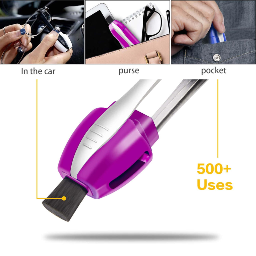 3Pcs Eyeglass Cleaner Kit, Portable Glasses Cleaning Kit for Eyeglasses and Sunglasses, Travel Lens Cleaner Set for Glasses