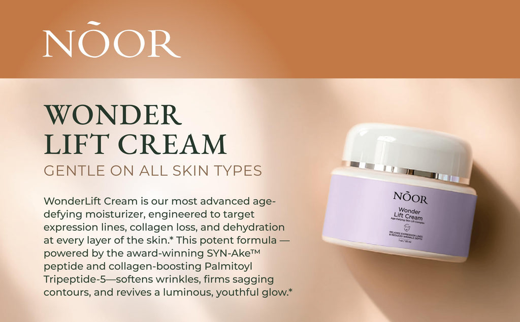Noor Wonder Lift Cream for Women, Natural Anti-Aging Wrinkle teatment with Syn-Ake natural blend Promotes Anti Aging and Significantly Less Wrinkles In As Little As A Few Days
