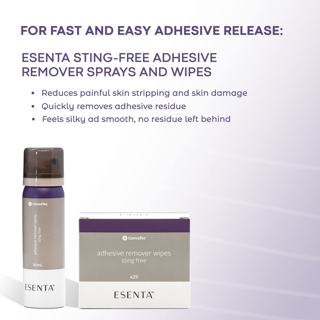 Convatec ESENTA Adhesive Remover Spray for Around Stomas and Wounds, Sting Free, Alcohol Free, 50 mL Bottle