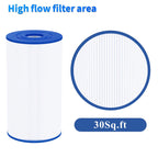 Cryspool® 06016 Filter Compatible with PWK30, C-6430, Watkins 31489, FC-3915, P/N0969601, 71825, 73178, 73250, 30 Sq. Ft Spa Filter Cartridge, 3 Pack