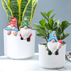 Chonsun Garden Gnomes Statue, 3 Pcs Flower Pots Hugger for Planter Decor