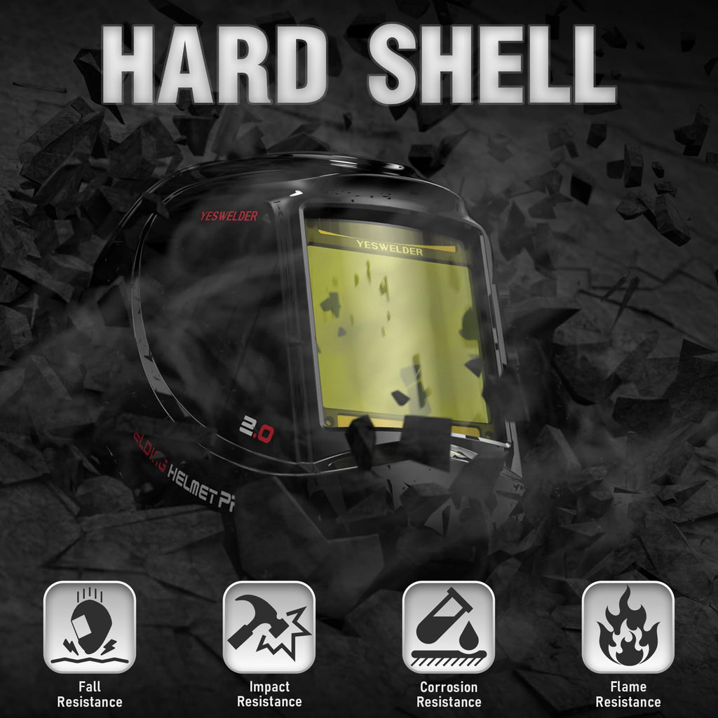 YESWELDER Auto Darkening Welding Helmet, Large View, LYG-M800H