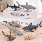 10PCS 5-8" Realistic Shark Figurines Toy for Toddlers 3-5 5-7, Large Ocean Animal Bath Toys for Kids Ages 4-8, Sharks Cake Toppers, Easter Eggs, Birthday Party Favors & Gifts for Boys & Girls