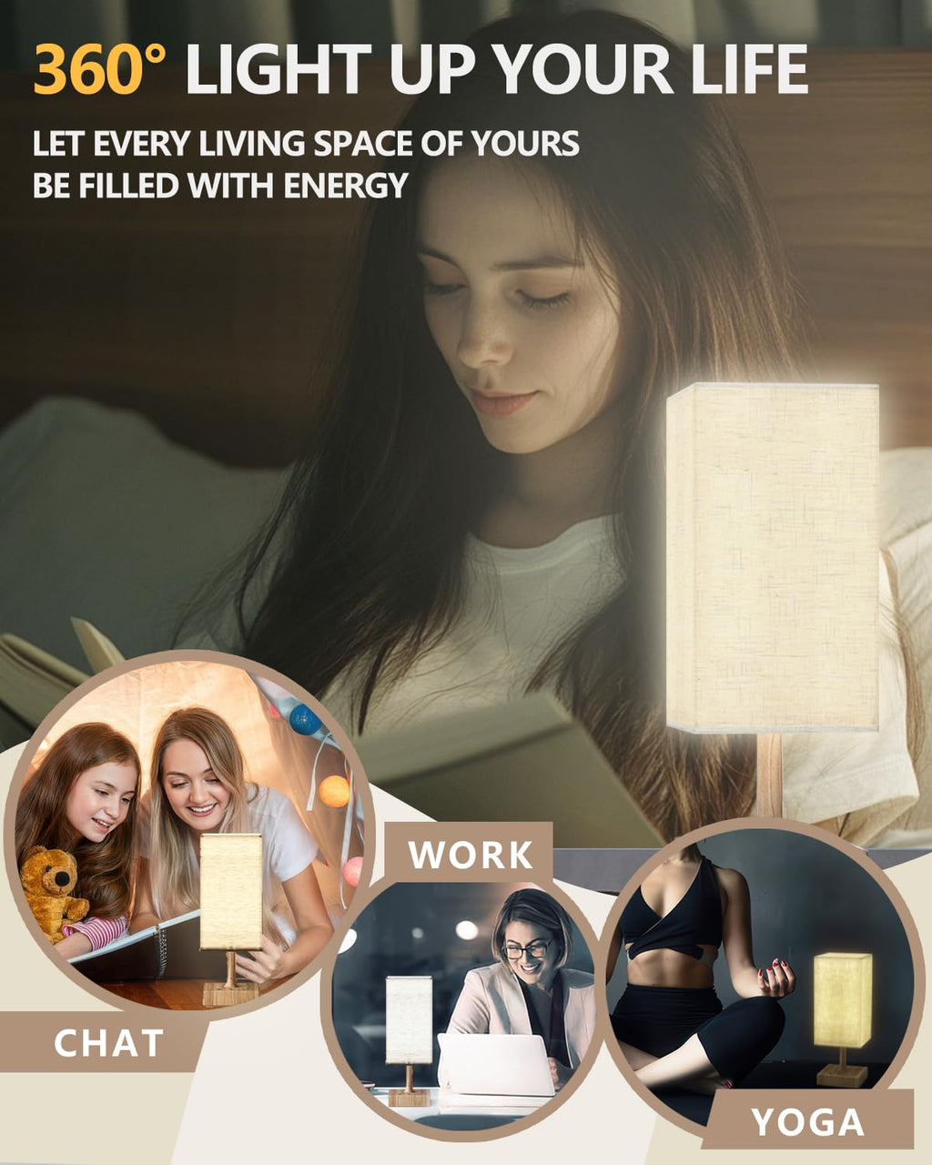 FARRIDE Light Therapy Lamp 10000 Lux Sun Lamp with 3 Color Temperatures, Adjustable Brightness, 4 Timer & Memory Function, Full Spectrum Light, Sunlight Lamp with Remote Control for Home, Happy Life
