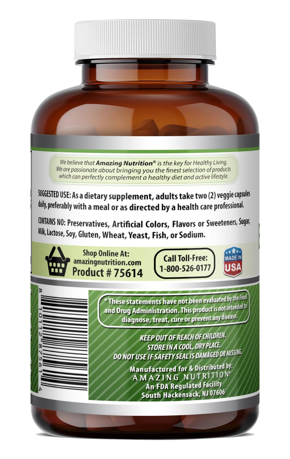 Amazing Formulas Bitter Melon Complex Supplement | 2500 Mg Per Serving | 200 Veggie Capsules | Non-GMO | Gluten Free | Made in USA