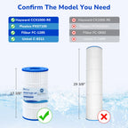 Fil-fresh PXST100 Pool Filters Cartridge Compatible with Hayward XStream CC1000, Replaces Pleatco PXST100, Hayward CCX1000-RE, Unicel C-8311, Filbur FC-1285, 817-0100N/P, 100 sq. ft, 1-Pack