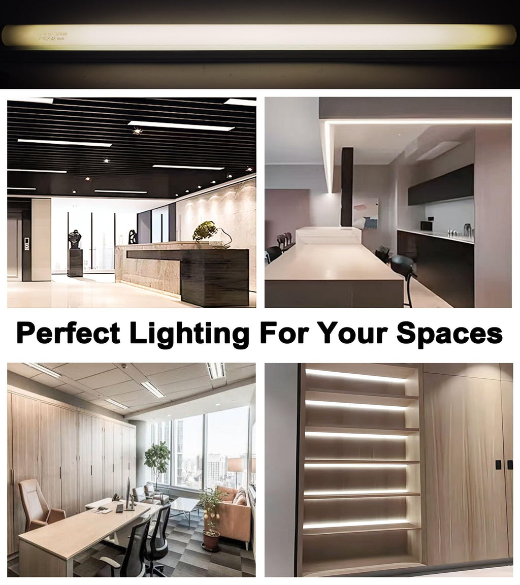 Konideke F32T8/841 32W 48 Inch T8 Fluorescent Tube Light Bulb, T8 Fluorescent Bulbs 4 Foot, 4ft Light Bulb, 4100K Cool White, 2850 Lumens, G13 Medium Bi-Pin Base,10 Pack