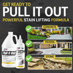 CHOMP! Concrete Oil Stain Remover: Pull It Out Removes and Cleans Oils, Greases from Garage Floors & Driveways 32 Fl Oz