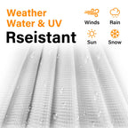 16 Mil Greenhouse Cover,Clear Plastic Tarps Heavy Duty Waterproof 12X16FT