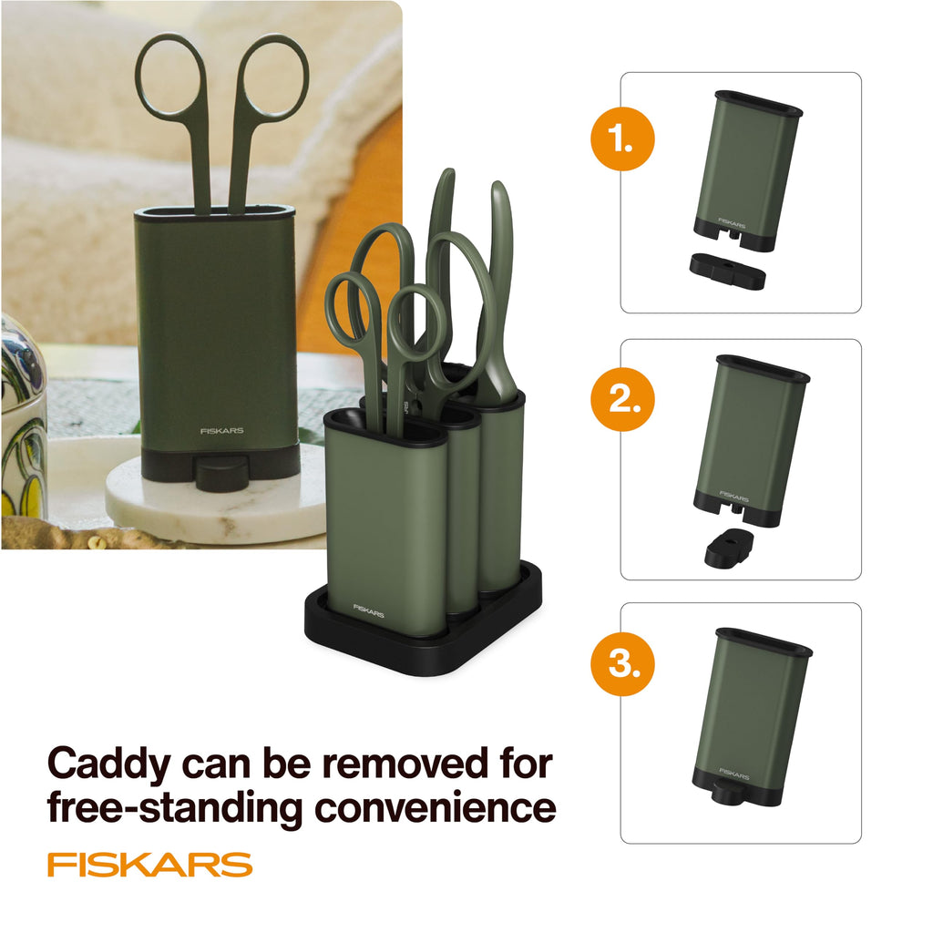 Fiskars Indoor Plant Care 3-Piece Set, Precision Gardening Tools, Green