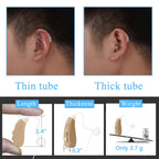 Banglijian Hearing Aid Rechargeable Hearing Amplifier, Digital Noise Cancelling to Aid and Assist Hearing, for Adults and Seniors, Latest Upgrade （One Unit, Preassembled with Left Slim Tube)