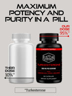 Black Forest Turkesterone Supplement 500mg Capsule (Max Purity 95% Extract) 2 Months Supply (500mg Turkesterone from 526mg of Ajuga Turkestanica) Similar to Ecdysterone for Strength & Muscle Growth